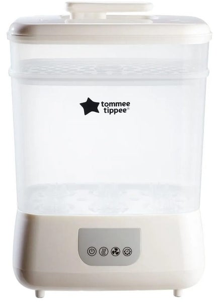 Tommee Tippee: Steridryer Electric Steam Bottle Steriliser & Dryer - White Carousel 1