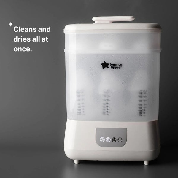 Tommee Tippee: Steridryer Electric Steam Bottle Steriliser & Dryer - White Carousel 5
