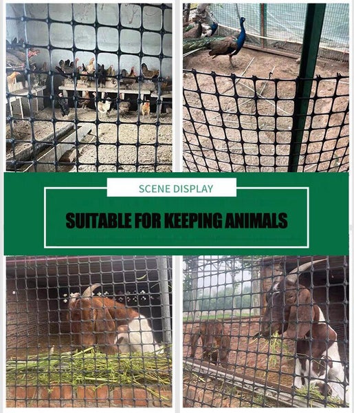 1.3mx50m Plastic Black Barrier Mesh Home Commercial UV Fencing Safety Pet Animal Carousel 6