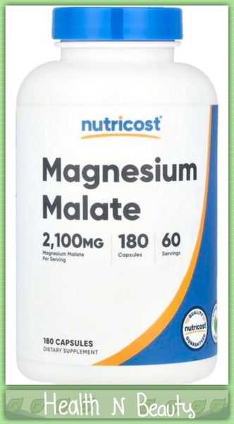 MAGNESIUM MALATE 700 MG per CAPSULE - 180 CAPS - FATIGUE - E0627 Carousel 1