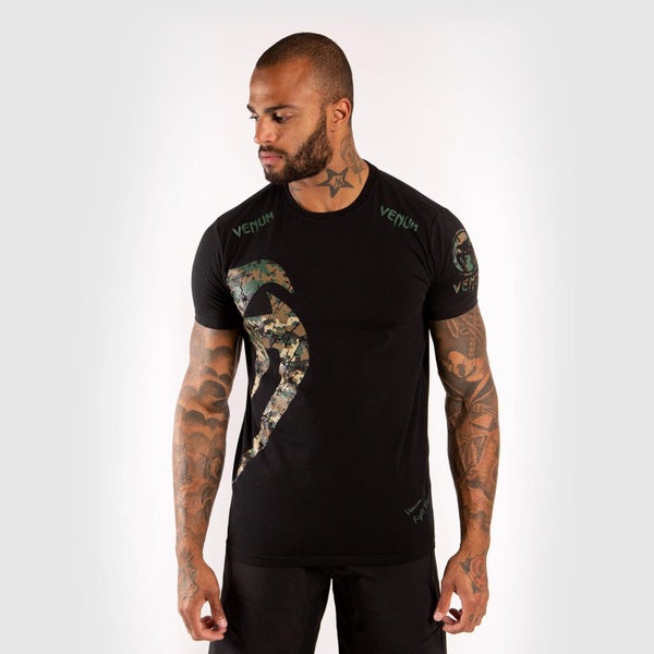 Venum Giant T-Shirt - Black/Forest Camo Carousel 1