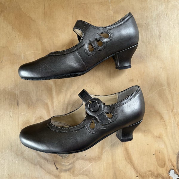 Hotter Comfort Concept “Valetta” Pewter Mary Jane Shoes Uk 5 Euro 38 Carousel 2