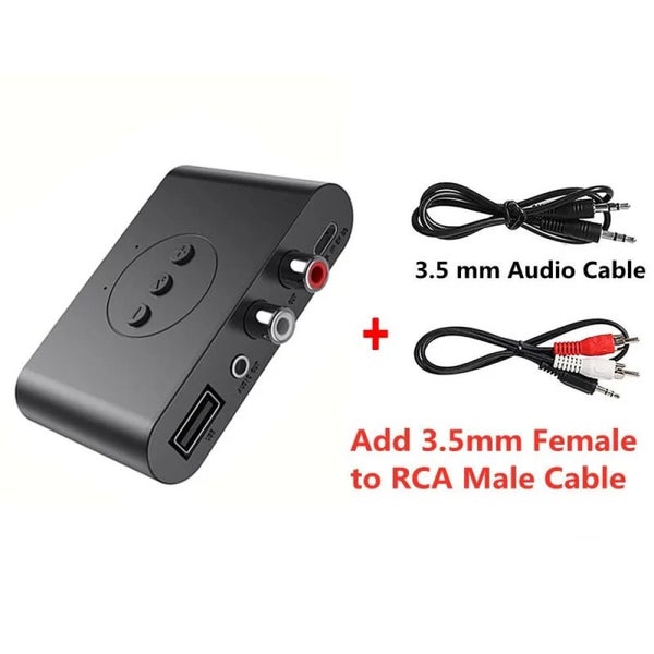 Wireless Audio Receiver with Bluetooth 5.0 Nfc and Mic for Car Speaker Amplifier Carousel 1