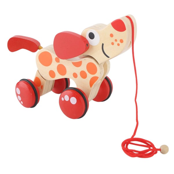 Wooden Pull Along Dog Carousel 1