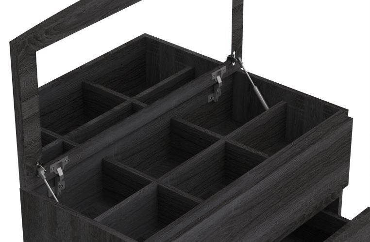 Tallboy with Mirror - 5 Drawers - 2 colour options. Carousel 6