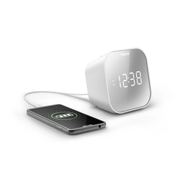 Philips TAR4406 USB Charging FM Clock Radio Carousel 5