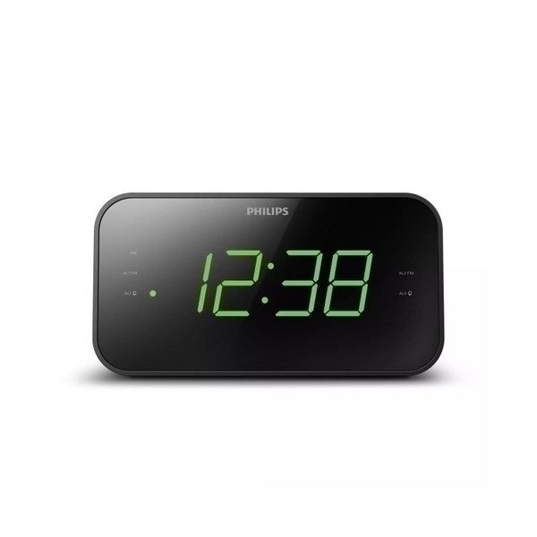 Philips TAR3306 Large Display FM Clock Radio Carousel 1
