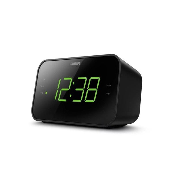Philips TAR3306 Large Display FM Clock Radio Carousel 2