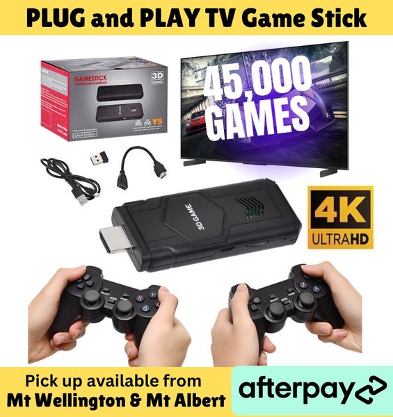 "PLUG N PLAY" old school Retro Game 45K Game + 2x Wireless Controllers Carousel 1