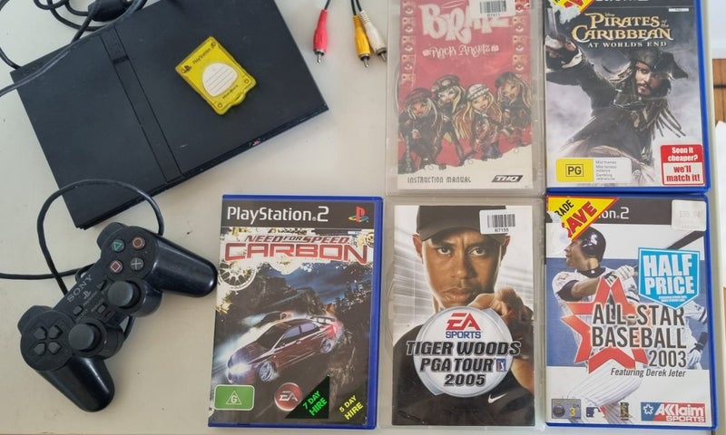 **PS2 - Bulk Bundle With Games, Memory Card & Set Up** Carousel 2