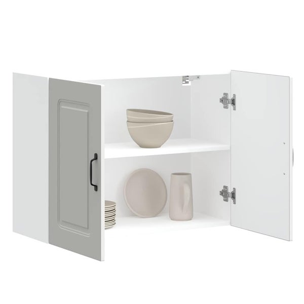 Kitchen Wall Cabinet Kalmar White Engineered Wood Nptpni Carousel 1
