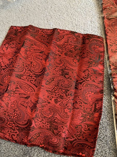 RED TIE SET - ONE TIE, 2 SLEEF BUTTON, ONE handkerchief63614957041666112