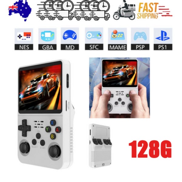 White Retro Handheld Game Console 128Gb 10000+ Games Video Game Consoles Carousel 2