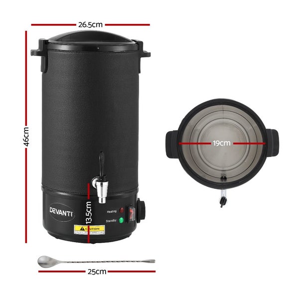 Devanti 10L Wax Melter Candle Making 1520W Melting Pot Furnace Pour Spout Soap Carousel 2