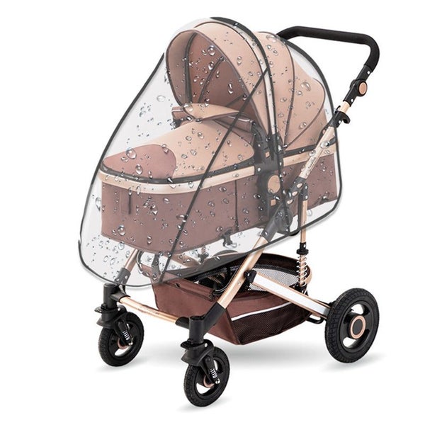 Universal Transparent Stroller Rain Cover Carousel 1
