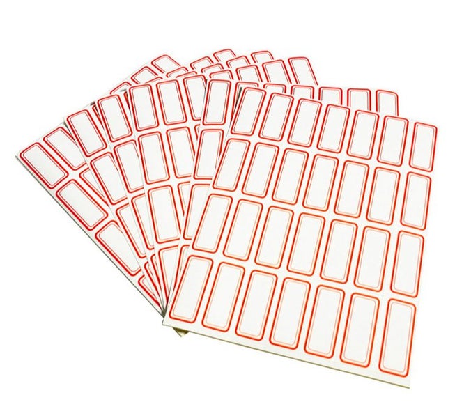 Label Paper Blank Handwriting Labels Self-Adhesive 10Pcs Carousel 1