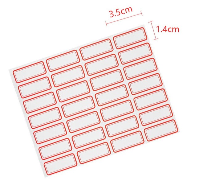 Label Paper Blank Handwriting Labels Self-Adhesive 10Pcs Carousel 3