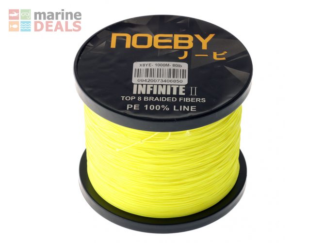 NOEBY Infinite II X8 PE Braid Yellow 1000m 80lb Carousel 1