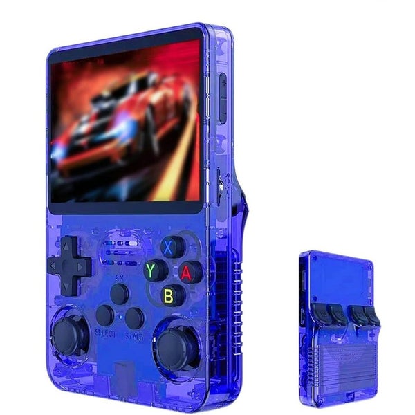 Hod Health And Home Elosung Blue Retro Portable Gaming Console With 64Gb 2 Memor Carousel 1