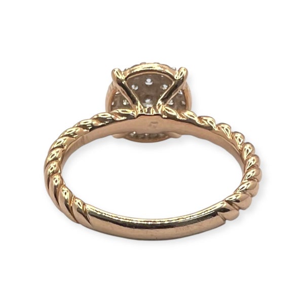 EMMA AND ROE 10CT ROSE GOLD RING WITH 0.50CTS OF DIAMONDS Carousel 4