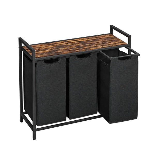 Laundry Hamper With 3 Sorter Carousel 1