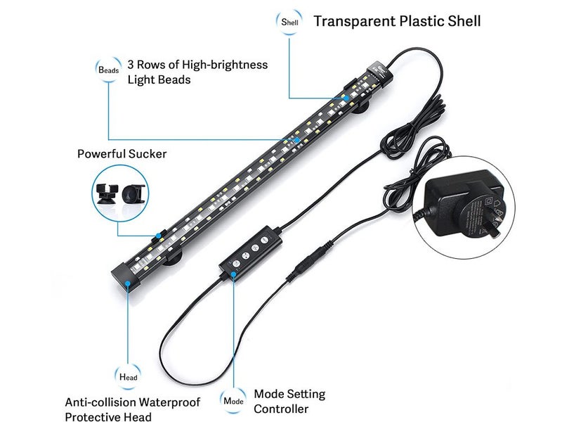 PTN NEW Adjustable LED Aquarium Lights Sale Sale Carousel 18