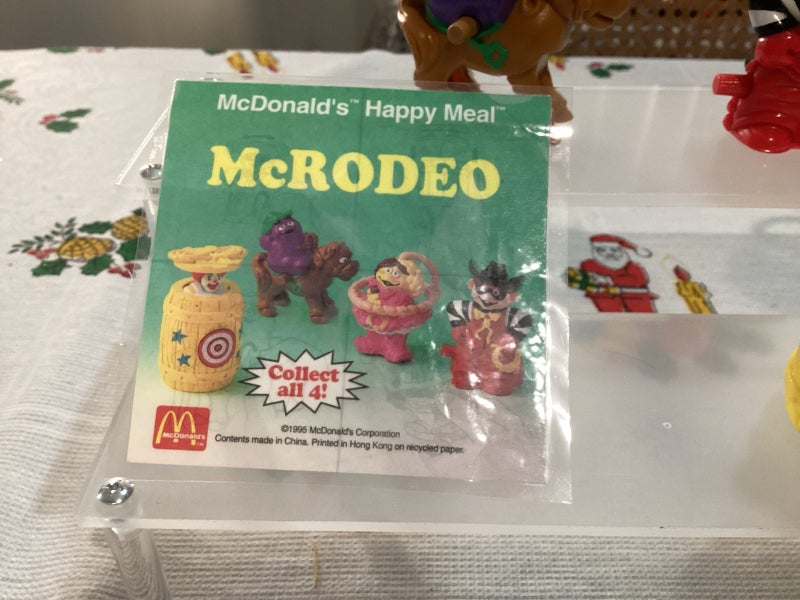 Retro McDonald’s Mc Rodeo full set toys Carousel 2
