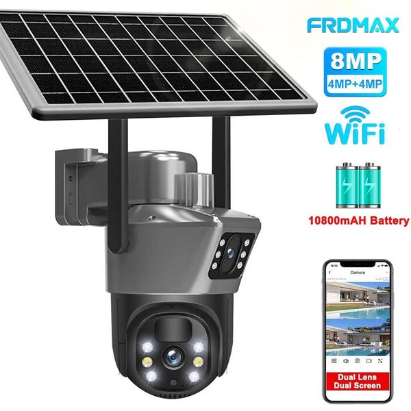 8MP 4K WiFi Solar Camera Outdoor Wireless CCTV Surveillance Camera With Solar... Carousel 2