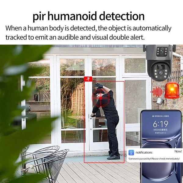8MP 4K WiFi Solar Camera Outdoor Wireless CCTV Surveillance Camera With Solar... Carousel 7