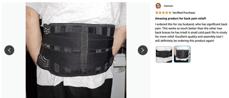 New Adjustable Lumbar Back Support Brace Sale Sale - Medium62993532422019113