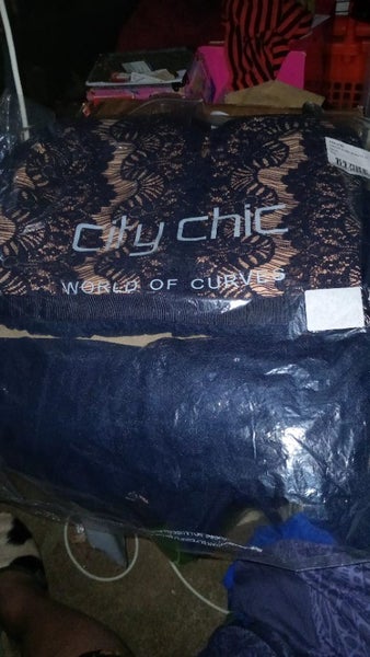 City Chic Fit Flare Rare Beauty Dress Elegant Carousel 1