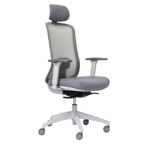 Buro Elan Ergonomic Chair, Light Grey Mesh Back, Fabric Seat, Seat Slide, Arm... Carousel 2