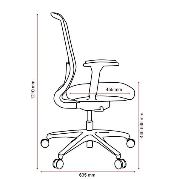 Buro Elan Ergonomic Chair, Light Grey Mesh Back, Fabric Seat, Seat Slide, Arm... Carousel 7
