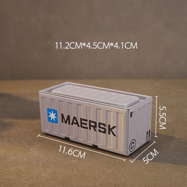 Industrial Style Tin Box for Storage, Home Decor, Display & Collectibles-Gray Carousel 2