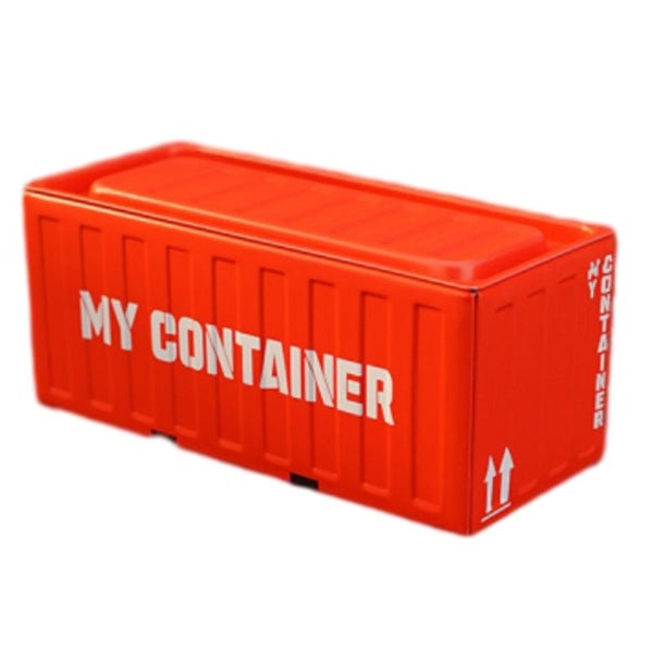 Industrial Style Tin Box for Storage, Home Decor, Display & Collectibles - Red Carousel 1