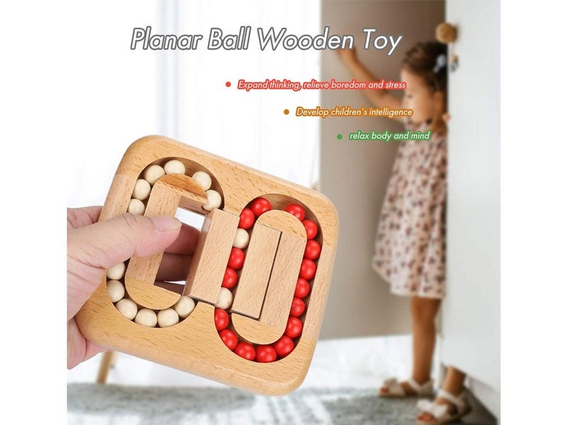 Wooden Labyrinth Bead Puzzle Carousel 19