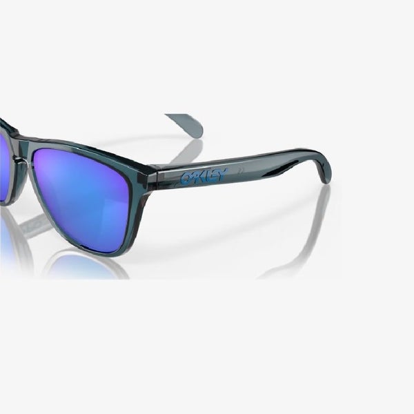 RRP $298.00 BRAND NEW Oakley Frogskins Sunglasses - Crystal Black Frame w PRI... Carousel 7