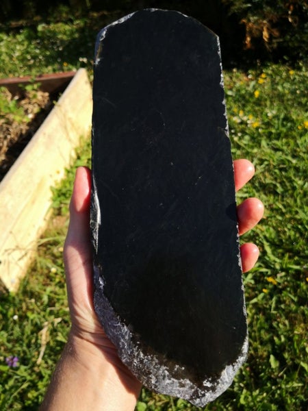 Pounamu greenstone dark long tiki slab Carousel 1