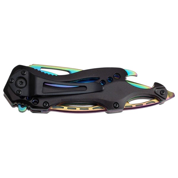 Tac-Force Metallic Rainbow Pocket Knife Carousel 4