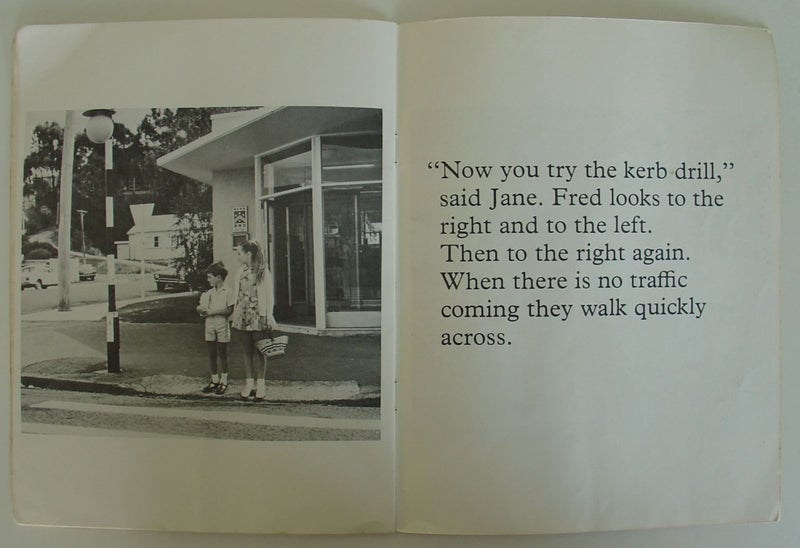 Fred Crosses The Road 1970s MOT Road SafetyBooklet Carousel 2