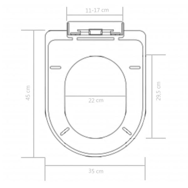 Soft-close Toilet Seat with Quick-release Design Black Oapbxx Carousel 2