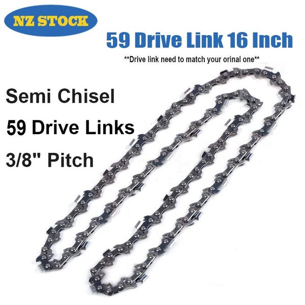 16 Inch Chainsaw Chain 59 Drive Links, 3/8" Pitch Carousel 1