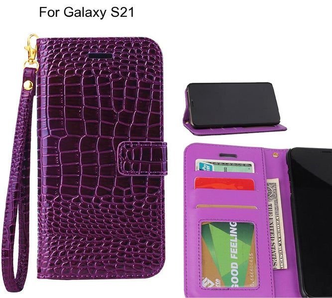 Galaxy S21 case Croco wallet Leather case Carousel 1