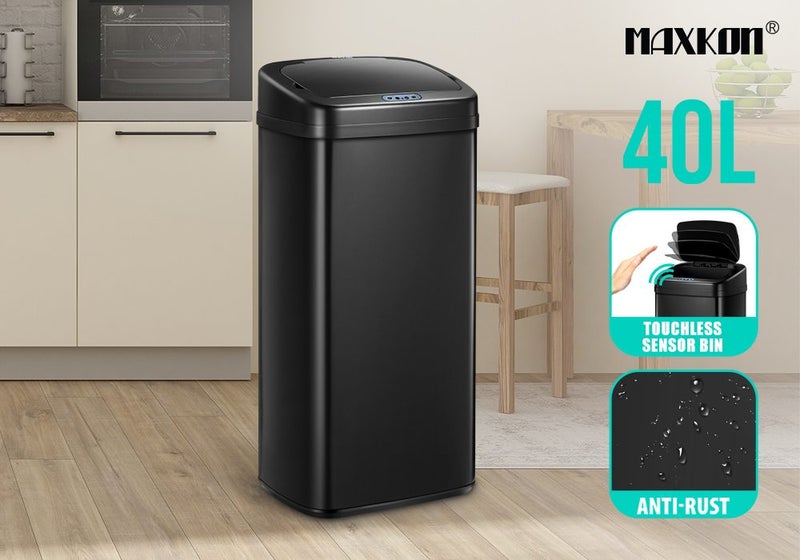 40L Rubbish Bin Trash Can Motion Sensor Carousel 2