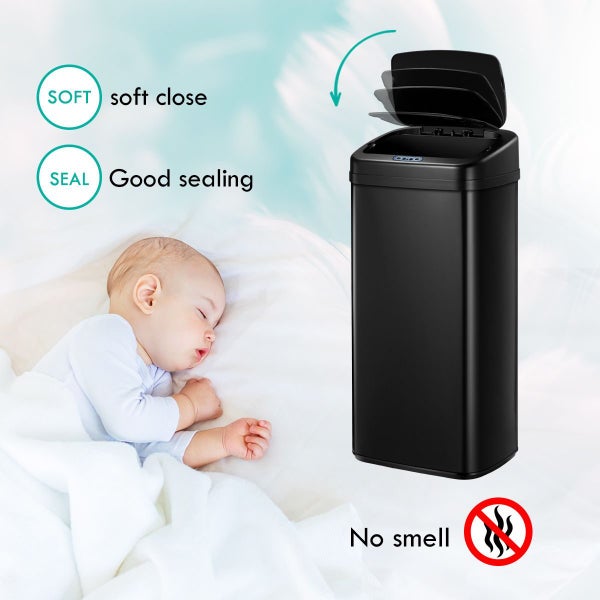 40L Rubbish Bin Trash Can Motion Sensor Carousel 12