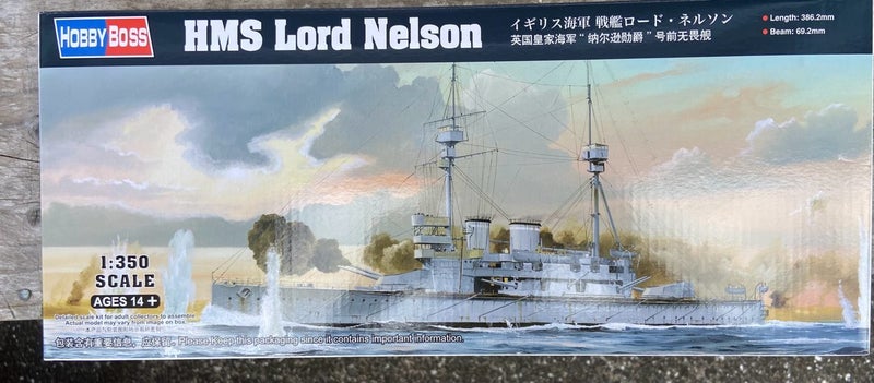 1/350 hobbyboss HMS lord Nelson Carousel 1