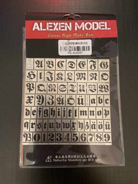 Alexen model FG-AJ 0047 WW2 Germany letters Carousel 1