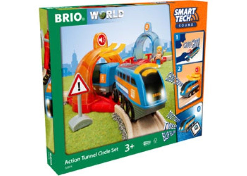 BRIO Smart Tech Sound - Action Tunnel Circle Set Carousel 1