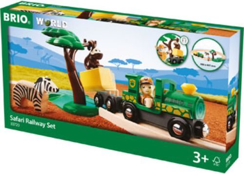 BRIO Set - Safari Railway Set 17 pieces Carousel 1
