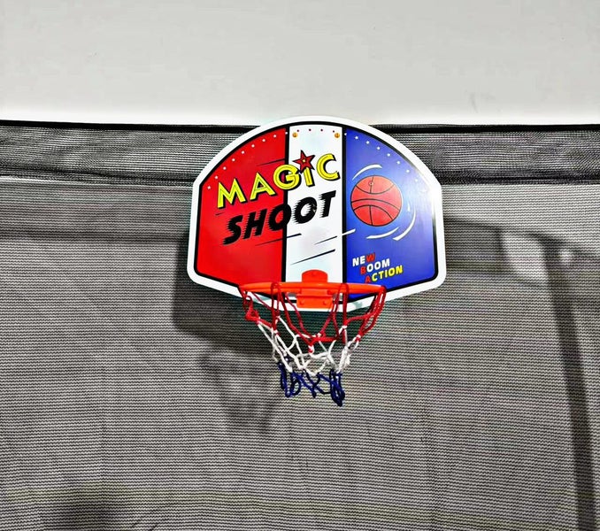 10 feet Trampoline with Basketball hoop and ladder Carousel 7